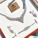 سرویس عروس مارسا نقره925 عیار نگین برلیان | JCHK-5530