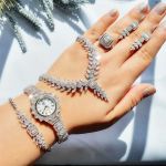 سرویس نقره طرح جدید امرالدکات و فلاور نقره 925عیار | JCHK-5540