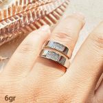 ست حلقه نامزدی نقره 925عیار | JCHK-5683