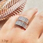 ست حلقه ازدواج نقره925عیار | JCHK-5693