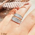 ست حلقه ازدواج نقره925عیار | JCHK-5693