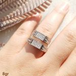 حلقه نامزدی نقره 925 عیار | JCHK-5731