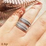 حلقه نامزدی نقره 925 عیار | JCHK-5731