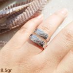 حلقه نامزدی نقره 925 عیار | JCHK-5731