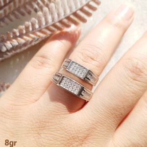 حلقه نامزدی نقره 925 عیار | JCHK-5731