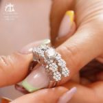 حلقه پشت حلقه جواهری فلاور نقره 925عیار | JCHK-5745