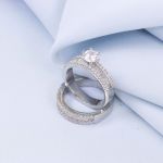 حلقه پشت حلقه نقره925 عیار | JCHK-5758