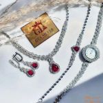 ست سرویس و ساعت مارسا نقره 925عیار | JCHK-5762