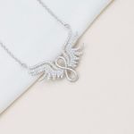 آویز زنجیری بال فرشته نقره 925 عیار | JCHK-5789