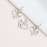 نیمست قلب نقره 925عیار | JCHK-5803