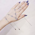 سرویس چشم نظر نقره 925 عیار کپی طلا سفید | JCHK-5813