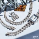 فول ست کارتیر نقره 925 عیار کاملا مشابه طلا سفید | JCHK-5838