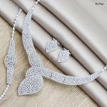 سرویس مارسا نقره 925عیاربسیار شیک با نگین برلیان | JCHK-5855