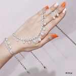 سرویس مارسا نقره 925 عیار نگین برلیان کپی طلا سفید | JCHK-5890