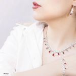 سرویس مارسا نقره925 عیار نگین برلیان | JCHK-5895