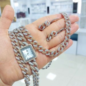 فول ست ساعت و سرویس کارتیر نقره 925عیارکپیطلا | JCHK-5914