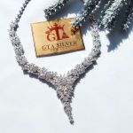 پرفروش ترین سرویس نقره 925 عیار ،مشابه طلا سفید ( بدون ساعت | JCHK-6021