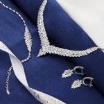 سرویس مارسا نقره۹۲۵ عیار کپی طلا سفید  | JCHK-6259