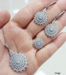 نیمست جواهری نقره۹۲۵ عیار مشابه طلا | JCHK-6262