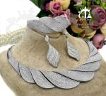 سرویس لوکس نقره ۹۲۵ عیار کپی طلا سفید  | JCHK-6275