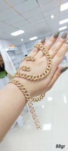 سرویس کارتیه طلایی رزگلد نقره ۹۲۵ عیار | JCHK-6714