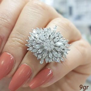 انگشتر نقره ۹۲۵ عیار نگین مارکیز  | JCHK-7100