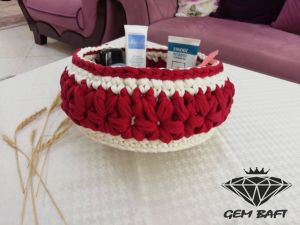 سبد تریکویی کف چوبی| JCHK-3779