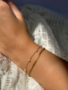 دستبند دولاین ظریف | JCHK-11325