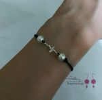 دستبند دستساز پلاک نقره ضربان قلب | JCHK-11612