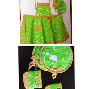 سرویس پارچه ای 18 تکه آشپزخانه | JCHK-2819