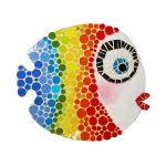 تابلو کاشی کاری طرح ماهی رنگین کمانی کد MA-2-01 | JCHK-11841