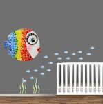 تابلو کاشی کاری طرح ماهی رنگین کمانی کد MA-2-01 | JCHK-11841