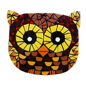 تابلو کاشی کاری طرح جغد قهوه ای کد MA-04-01 | JCHK-11848