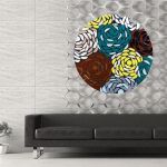 تابلو کاشی کاری مدل گل کد MA-11-04 | JCHK-11872