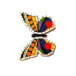 زیر قابلمه ای کاشی کاری طرح پروانه کد MA-15-13 | JCHK-11901