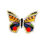 زیر قابلمه ای کاشی کاری طرح پروانه کد MA-15-13 | JCHK-11901