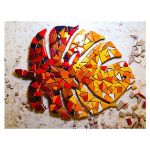 تابلو کاشی کاری مدل برگ انجیر پاییزی کد MA-05-04 | JCHK-11903