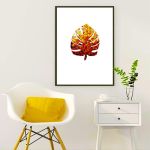 زیر قابلمه ای کاشی کاری مدل برگ انجیر پاییزی کد MA-15-15 | JCHK-11904