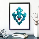 تابلو کاشی کاری مدل لوتوس دریا کد MA-07-06 | JCHK-11905