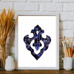 تابلو کاشی کاری مدل لوتوس کهکشان کد MA-07-07 | JCHK-11907