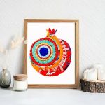 تابلو کاشی کاری مدل انار کد MA-20-02 | JCHK-11912