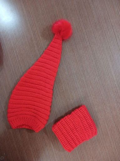 کلاه و گردنی دستبافت | JCHK-11944