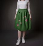 دامن نقاشی شده در طرح های مختلف مدل میدی | JCHK-12111