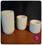 گلدان ۳ تیکه شیاردار(در ارتفاع ۸-۱۰-۱۵) | JCHK-12520