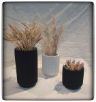 گلدان ۳ تیکه شیاردار(در ارتفاع ۸-۱۰-۱۵) | JCHK-12520