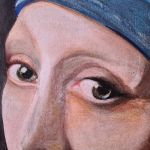 تابلو نقاشی دختری با گوشواره مروارید | JCHK-15839 تابلو نقاشی دختری با گوشواره مروارید | JCHK-15839