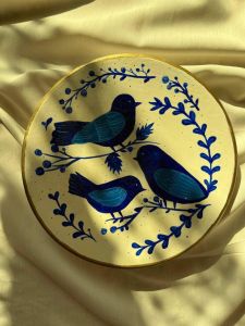 دیوارکوب سفالی پرنده | JCHK-12357