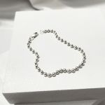 دستبند ساچمه ای نقره | JCHK-12372