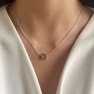 گردنبند نعل نقره | JCHK-12373