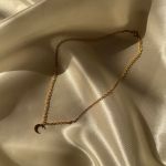 گردنبند استیل ماه | JCHK-12377